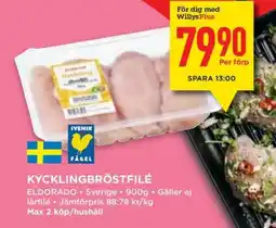 Willys KYCKLINGBRÖSTFILÉ erbjuda
