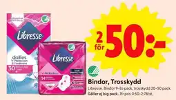 ICA Supermarket LIBRESSE BINDOR & TROSSKYDD erbjuda