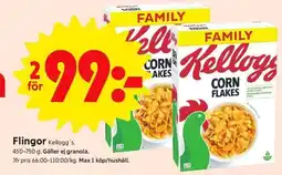 ICA Supermarket Kellogg's Corn Flakes erbjuda