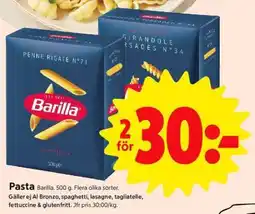 ICA Supermarket Barilla pasta erbjuda
