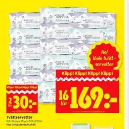 ICA Supermarket Tvättservetter erbjuda
