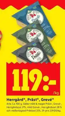 ICA Supermarket HERRGÅRD PRÄST GREVÉ erbjuda