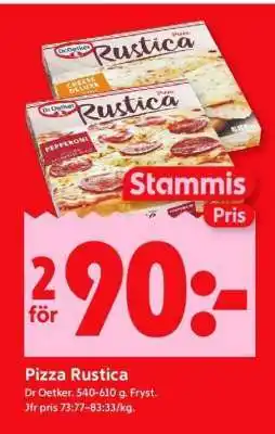 ICA Supermarket PIZZA RUSTICA erbjuda