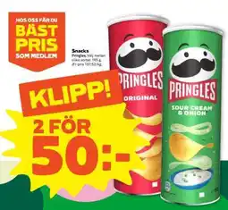 Stora Coop Snacks Pringles erbjuda