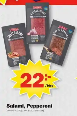 Pekås Salami, Pepperoni, SEK 22 erbjuda