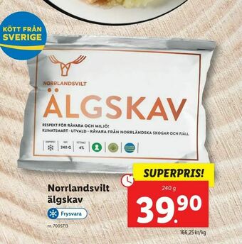 Lidl Norrlandsvilt älgskav erbjuda