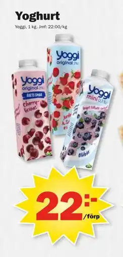 Pekås Yoghurt, SEK 22 erbjuda