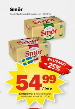 Pekås Smör, Medlemspris erbjuda