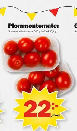 Pekås Plommontomater, SEK 22 erbjuda
