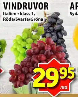 Matvärlden Tensta VINDRUVOR, SEK 29.95 erbjuda