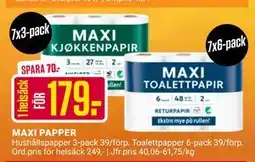 ÖoB MAXI PAPPER, SEK 179 erbjuda