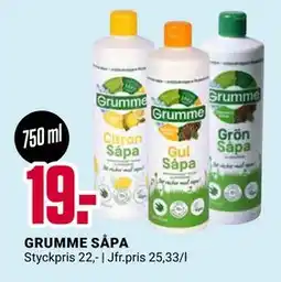 ÖoB GRUMME SÅPA, SEK 19 erbjuda