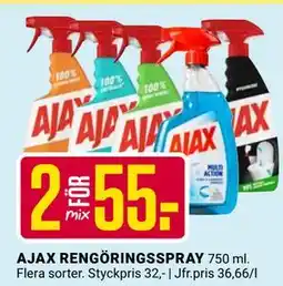 ÖoB AJAX RENGÖRINGSSPRAY, SEK 55 erbjuda