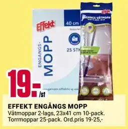 ÖoB EFFEKT ENGÅNGS MOPP, SEK 19 erbjuda