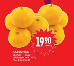 Willys SATSUMAS, SEK 19.9 erbjuda
