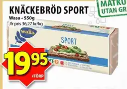Matvärlden Tensta KNÄCKEBRÖD SPORT, SEK 19.95 erbjuda