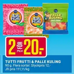ÖoB TUTTI FRUTTI & PALLE KULING, SEK 20 erbjuda