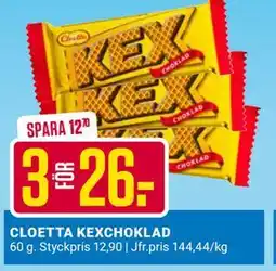 ÖoB CLOETTA KEXCHOKLAD, SEK 26 erbjuda