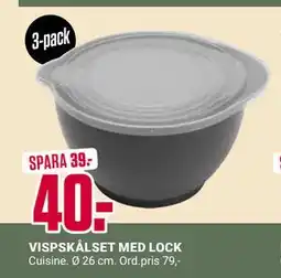 ÖoB VISPSKÅLSET MED LOCK, SEK 40 erbjuda