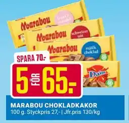 ÖoB MARABOU CHOKLADKAKOR, SEK 65 erbjuda