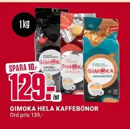 ÖoB GIMOKA HELA KAFFEBÖNOR, SEK 129 erbjuda