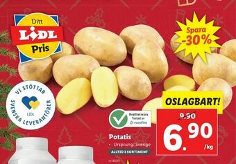 Lidl Potatis erbjuda