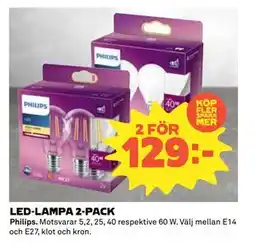Coop Daglivs LED-LAMPA 2-PACK, SEK 129 erbjuda