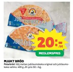 Coop Daglivs MJUKT BRÖD, Medlemspris erbjuda