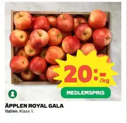 Coop Daglivs ÄPPLEN ROYAL GALA, Medlemspris erbjuda