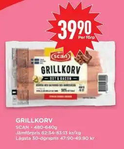 Willys Hemma GRILLKORV, SEK 39.9 erbjuda
