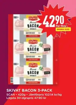 Willys Hemma SKIVAT BACON 3-PACK, SEK 42.9 erbjuda