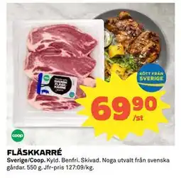 Coop Daglivs FLÄSKKARRÉ, SEK 69.9 erbjuda