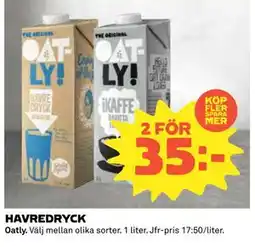 Coop Daglivs HAVREDRYCK, SEK 35 erbjuda