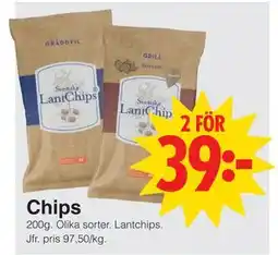 Matöppet Chips, SEK 39 erbjuda