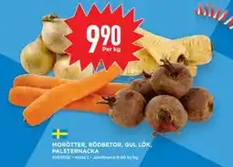 Willys Hemma MORÖTTER, RÖDBETOR, GUL LÖK, PALSTERNACKA, SEK 9.9 erbjuda