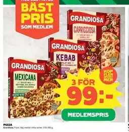 Coop Daglivs PIZZA, Medlemspris erbjuda