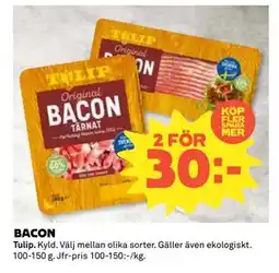 Coop Daglivs BACON, SEK 30 erbjuda