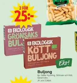 Matöppet Buljong, SEK 25 erbjuda