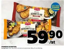 Coop Daglivs PANERAD SCHNITZEL, SEK 59.9 erbjuda