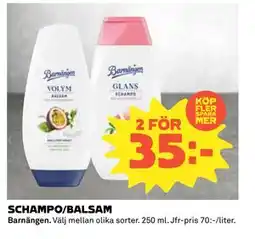 Coop Daglivs SCHAMPO/BALSAM, SEK 35 erbjuda