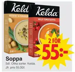 Matöppet Soppa, SEK 55 erbjuda