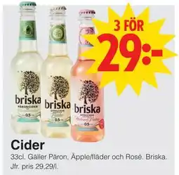 Matöppet Cider, SEK 29 erbjuda