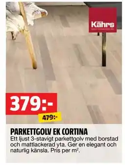 Bauhaus PARKETTGOLV EK CORTINA, SEK 379 erbjuda