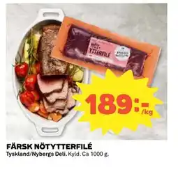 Coop Daglivs FÄRSK NÖTYTTERFILÉ, SEK 189 erbjuda