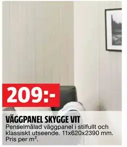 Bauhaus VÄGGPANEL SKYGGE VIT, SEK 209 erbjuda