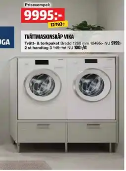 Bauhaus TVÄTTMASKINSKÅP VIKA, SEK 9995 erbjuda