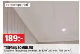 Bauhaus TAKPANEL BOMULL VIT, SEK 189 erbjuda