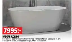 Bauhaus BADKAR FLORIDA, SEK 7995 erbjuda