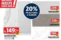 Bauhaus 20% PÅ ALLT KAKEL & KLINKER! erbjuda