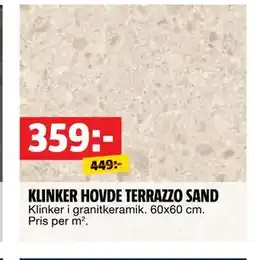 Bauhaus KLINKER HOVDE TERRAZZO SAND, SEK 359 erbjuda